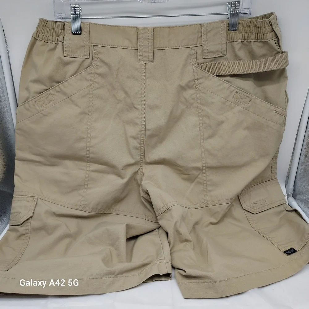 5.11 Tactical Academy Cargo Shorts Mens 38‎ Khaki Tan Ripstop 73308-162